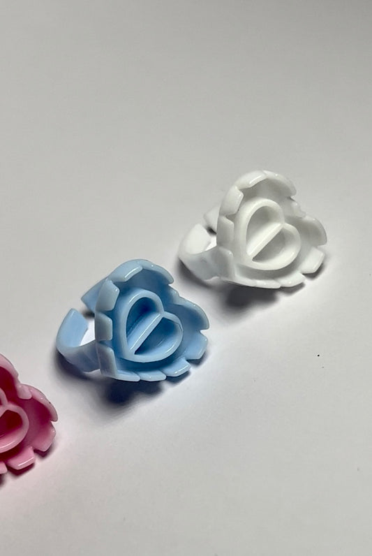 Heart shaped Glue Rings